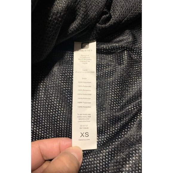 Fabletics Siena Hooded Lightweight Windbreaker Tonal Confetti Print Sz XS - Picture 8 of 10